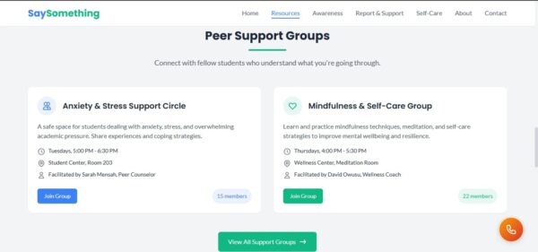 Mental Health Help Website